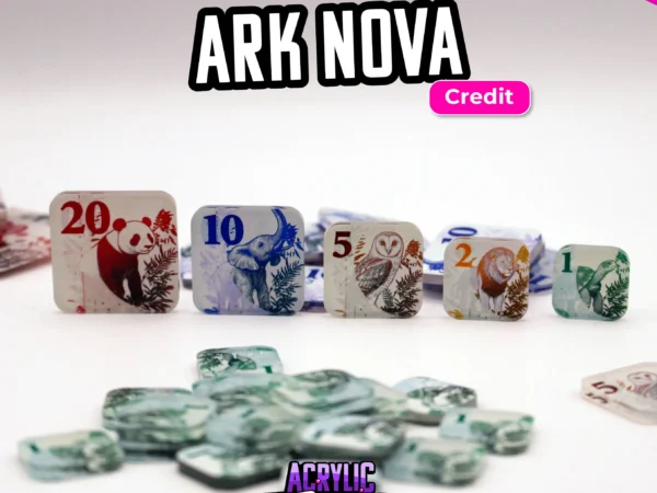 Ark Nova - Credits - Acrylic Tokens
