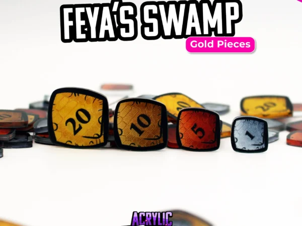 Feya's Swamp Pièces d'Or - Acrylic Tokens