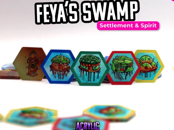 Feya's Swamp Tuiles Villages et Esprits - Acrylic Tokens